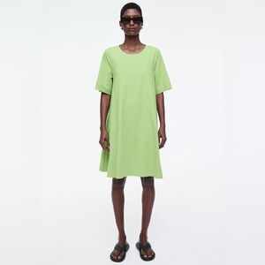 COS Flared Mini T-Shirt Dress in Light Green - Size M